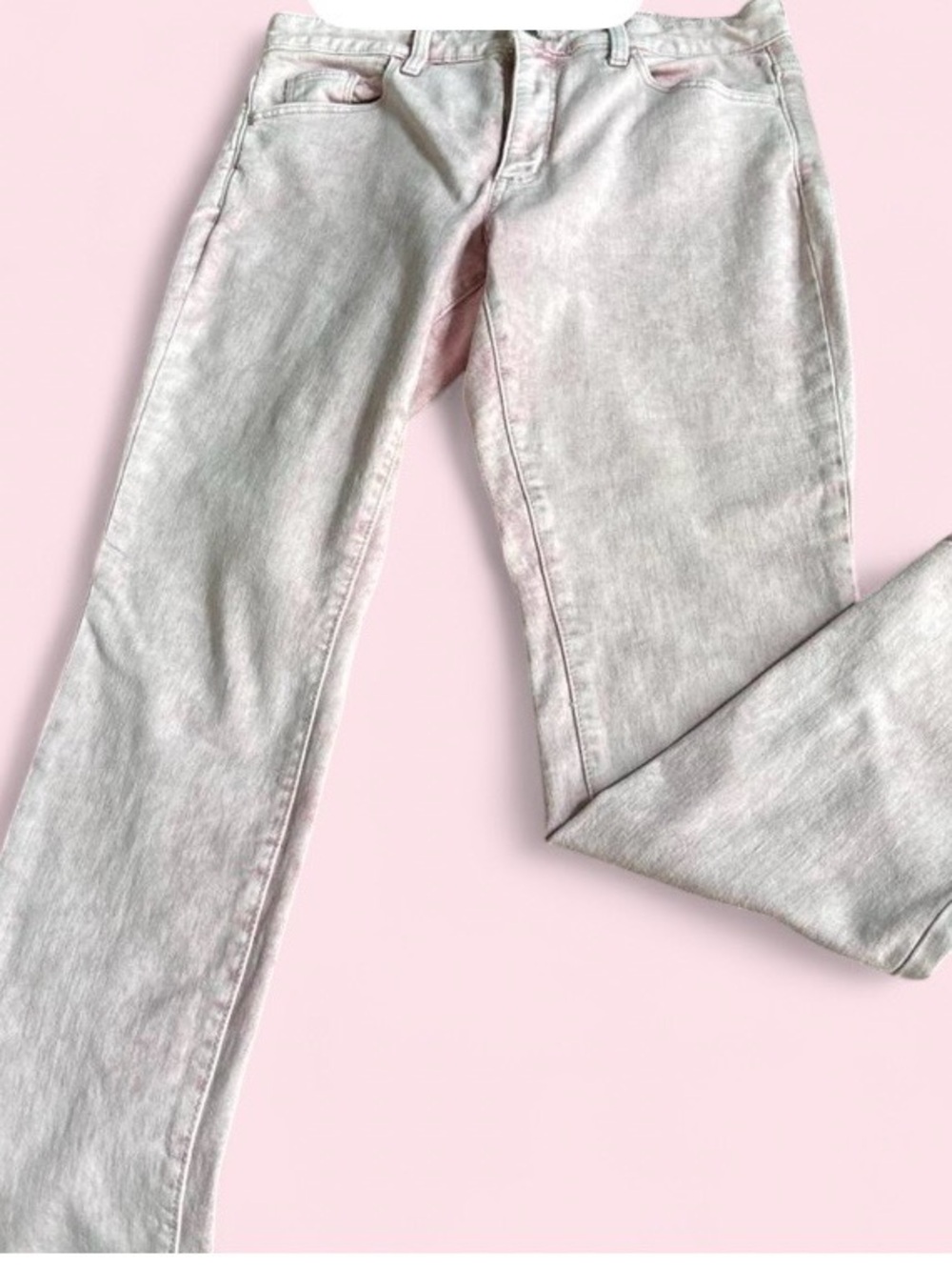 Universal Thread Straight-Leg Pale Pink Jeans
